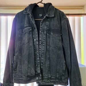 Forever 21 Men Denim Hoodie Jacket